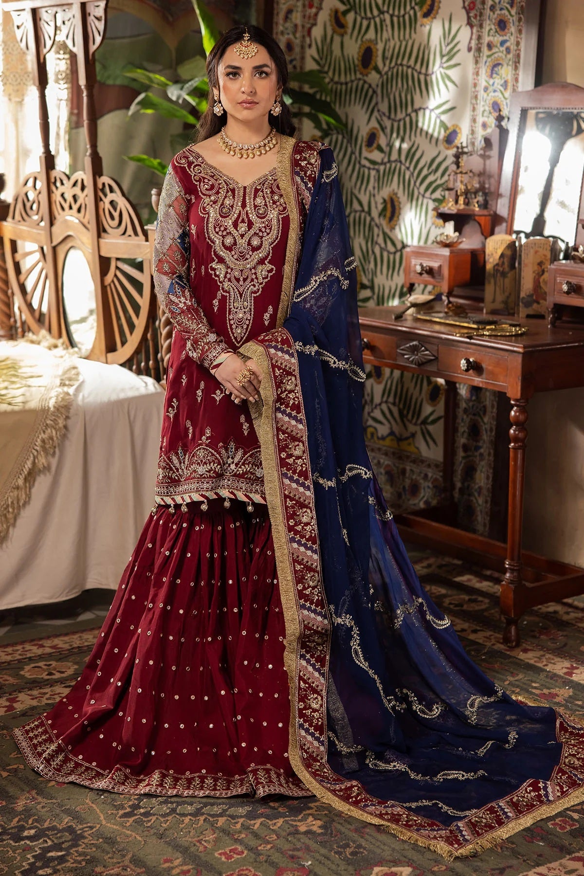 Elegant Embroidered Chiffon & Silk Unstitched Formal Ensemble - Shehrbano