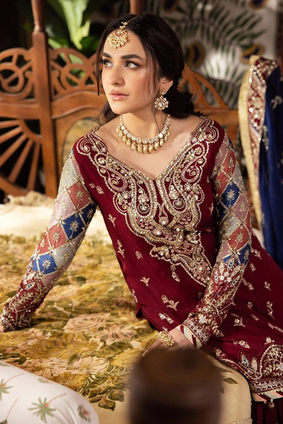 Elegant Embroidered Chiffon & Silk Unstitched Formal Ensemble - Shehrbano