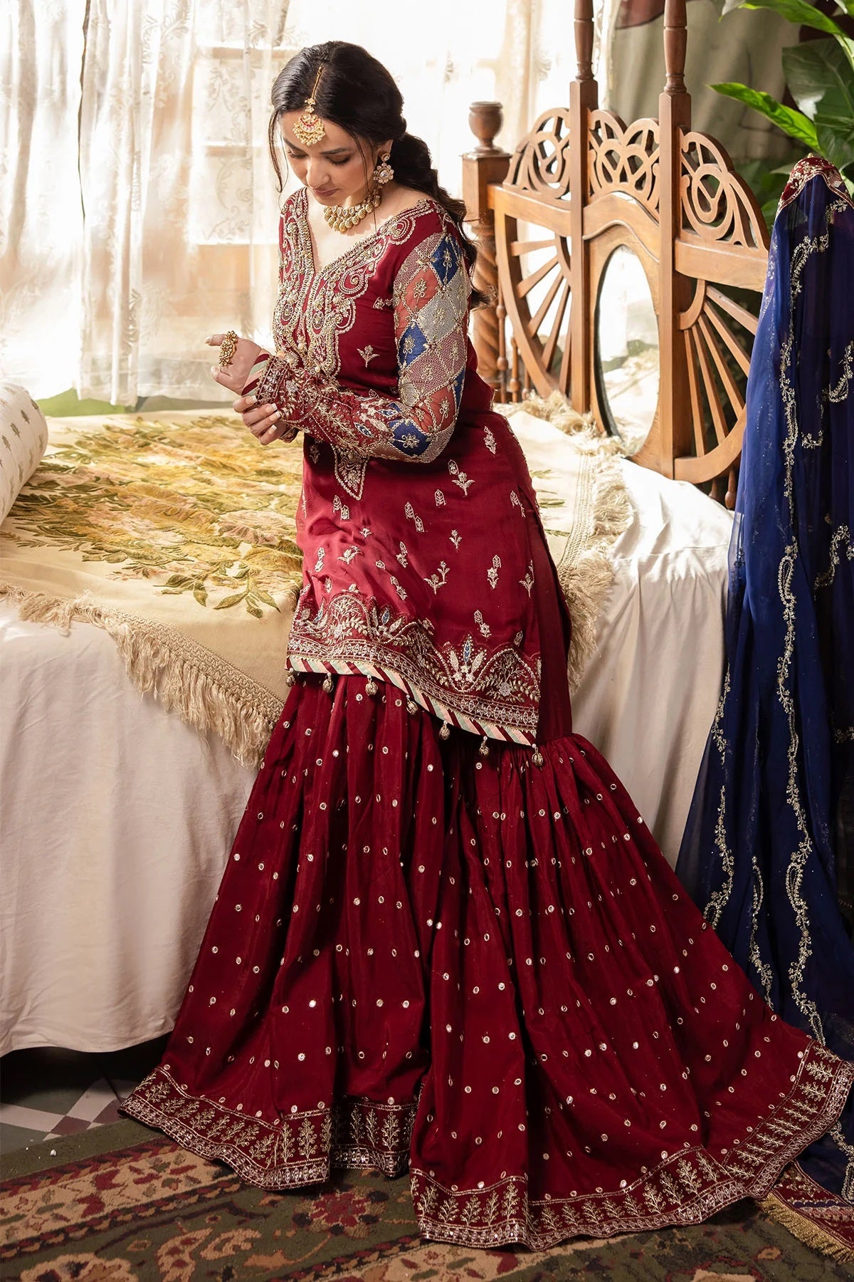 Elegant Embroidered Chiffon & Silk Unstitched Formal Ensemble - Shehrbano