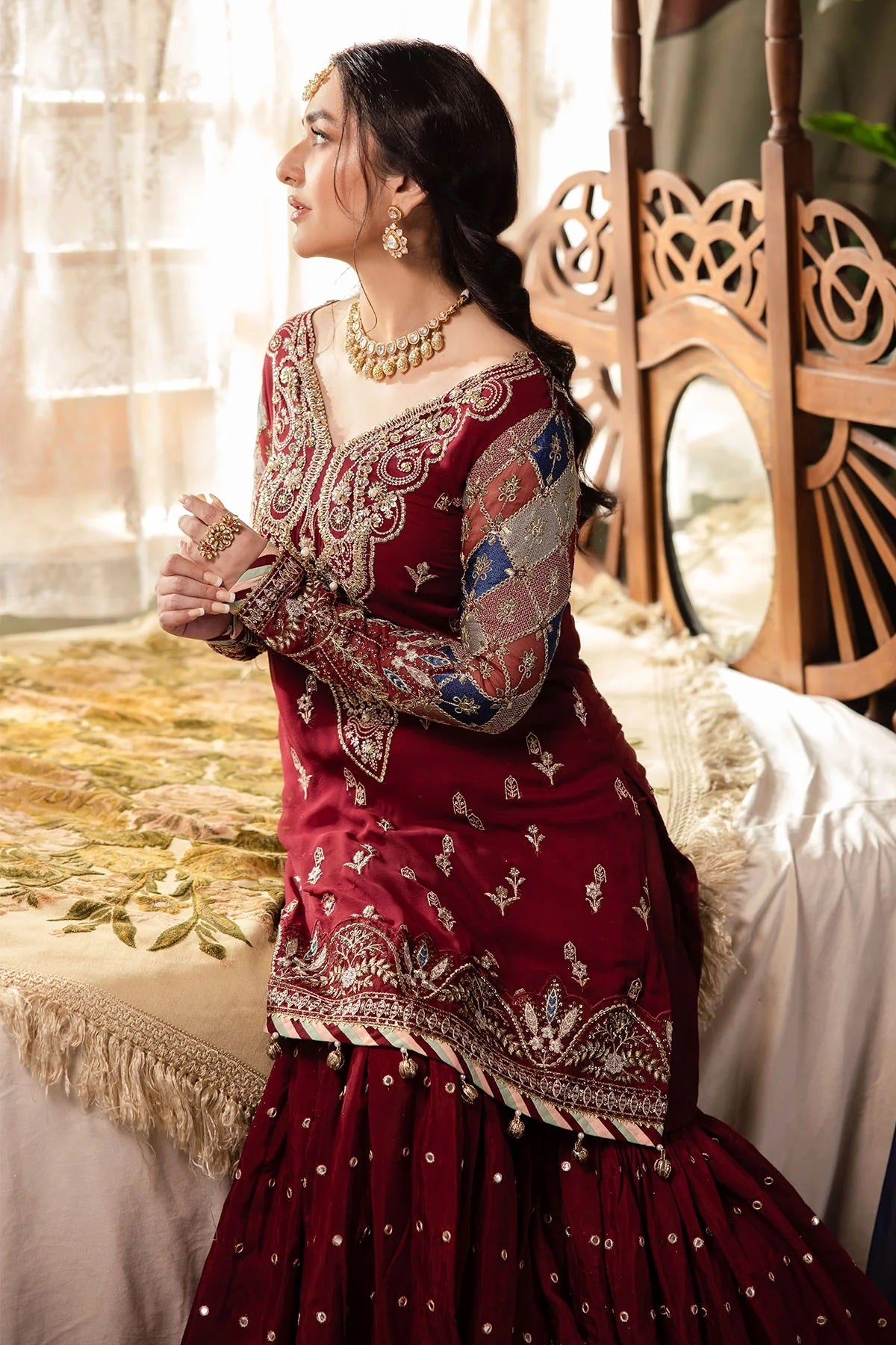 Elegant Embroidered Chiffon & Silk Unstitched Formal Ensemble - Shehrbano