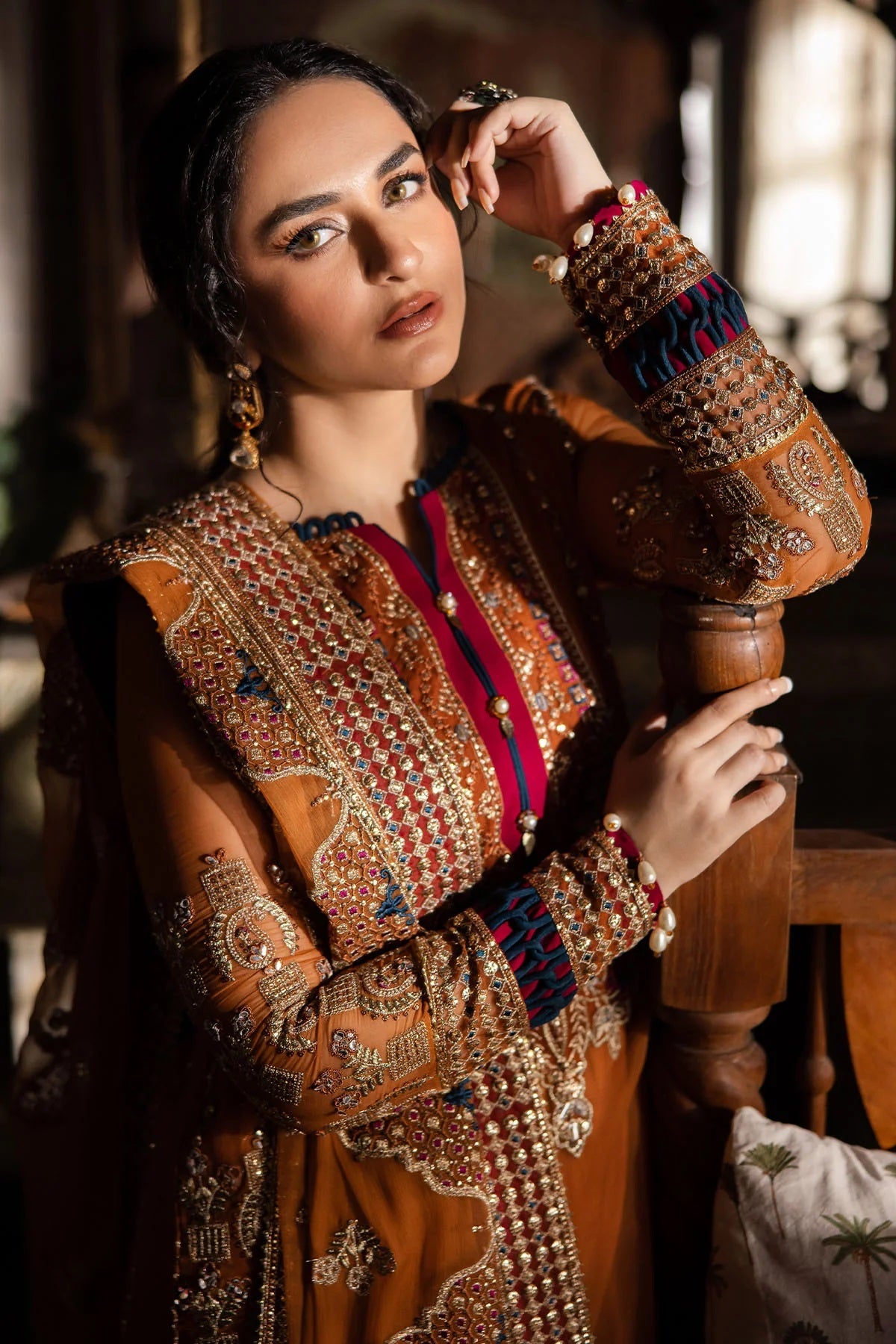 Elegant Embroidered Chiffon & Silk Unstitched Formal Ensemble - Azfar