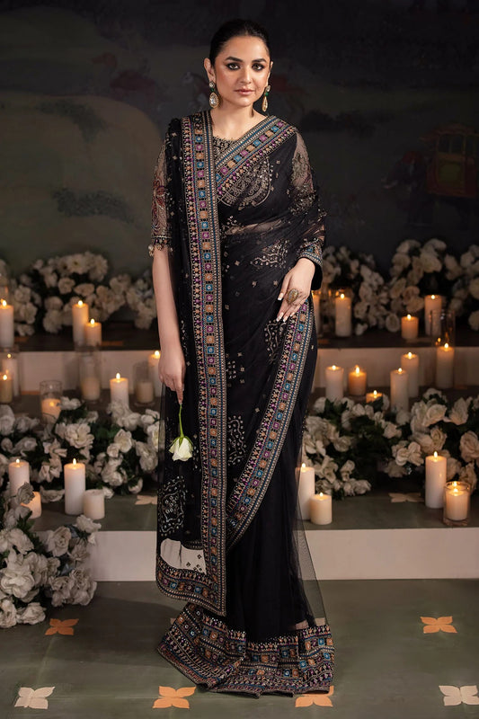 Elegant Embroidered Chiffon & Silk Unstitched Formal Ensemble - Ruhi